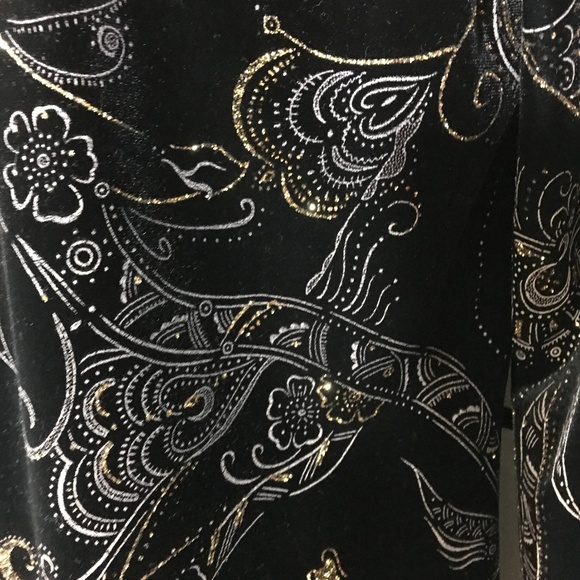 Cropped black embelish cardigan set sz small - Picture 6 of 7